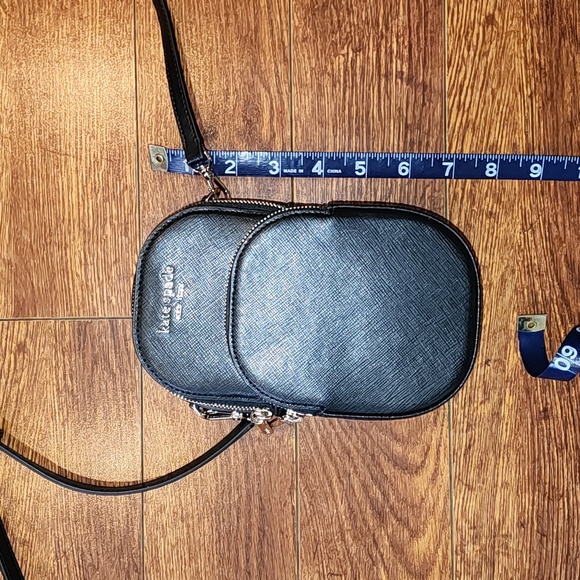 Kate Spade Black Leather Spencer North South Phone Crossbody *Free Shipping* - Picture 3 of 9